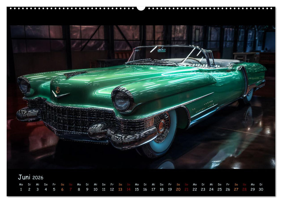 Surreale Oldtimer (CALVENDO Premium Wandkalender 2026)