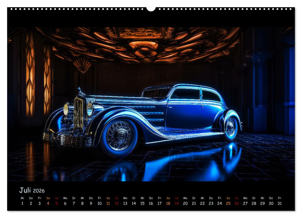 Surreale Oldtimer (CALVENDO Premium Wandkalender 2026)