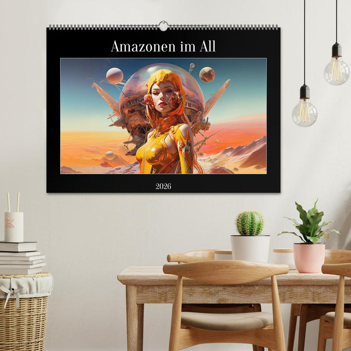 Amazonen im All (CALVENDO Wandkalender 2026)