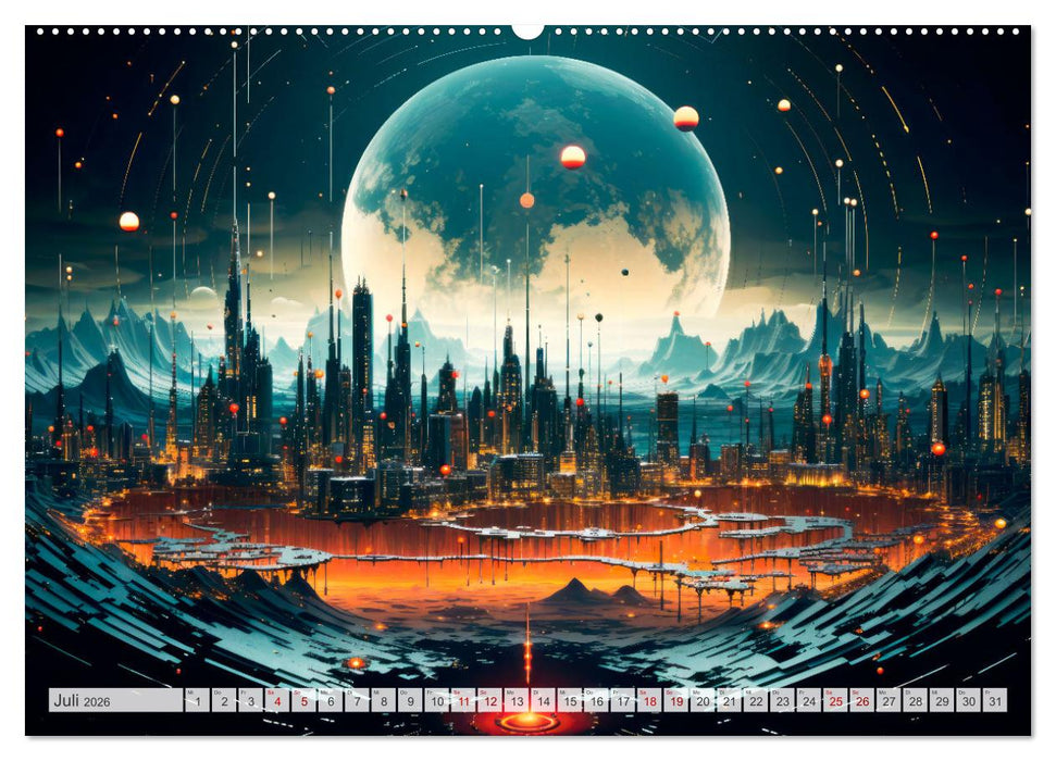 KI UND METAVERSE Algorithmen sowie virtuelle Realität (CALVENDO Premium Wandkalender 2026)
