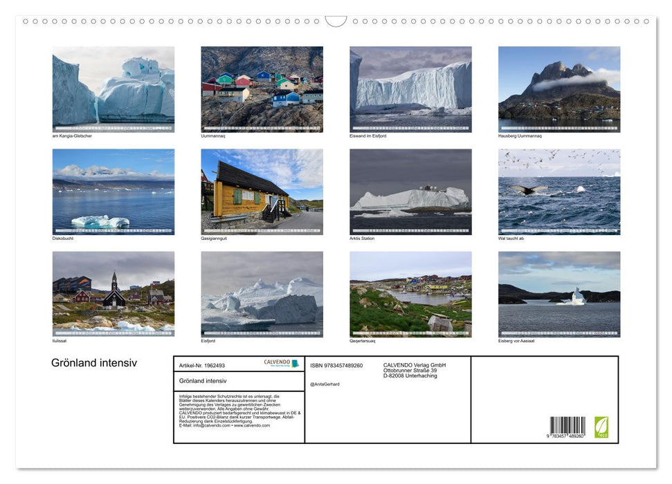 Grönland intensiv (CALVENDO Wandkalender 2026)