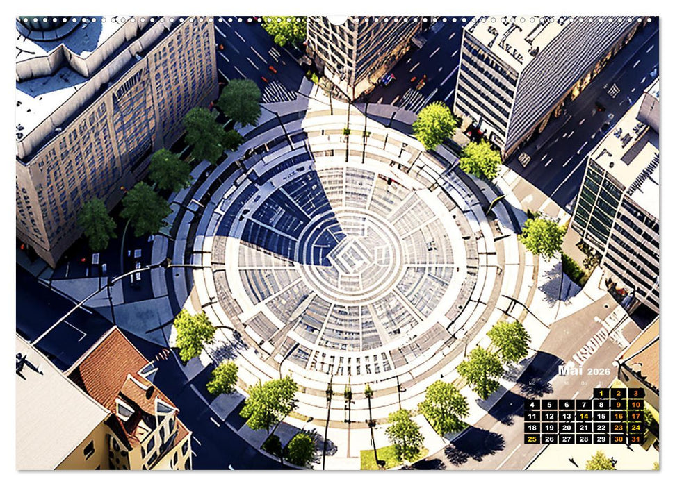 Von oben betrachtet Landschaften aus der Vogelperspektive (CALVENDO Wandkalender 2026)