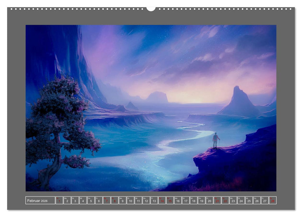 Träumereien in Blau (CALVENDO Premium Wandkalender 2026)