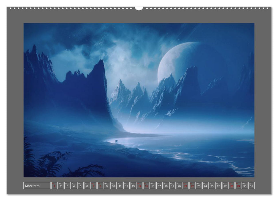 Träumereien in Blau (CALVENDO Premium Wandkalender 2026)