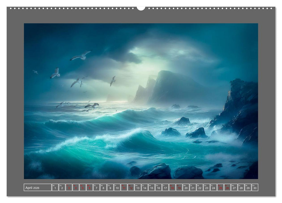 Träumereien in Blau (CALVENDO Premium Wandkalender 2026)