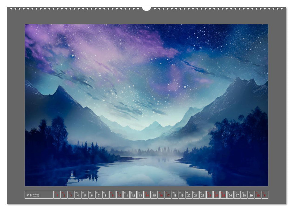 Träumereien in Blau (CALVENDO Premium Wandkalender 2026)