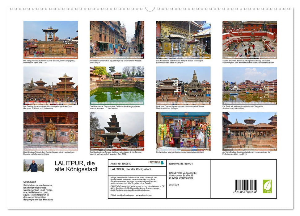 LALITPUR, die alte Königsstadt (CALVENDO Premium Wandkalender 2026)