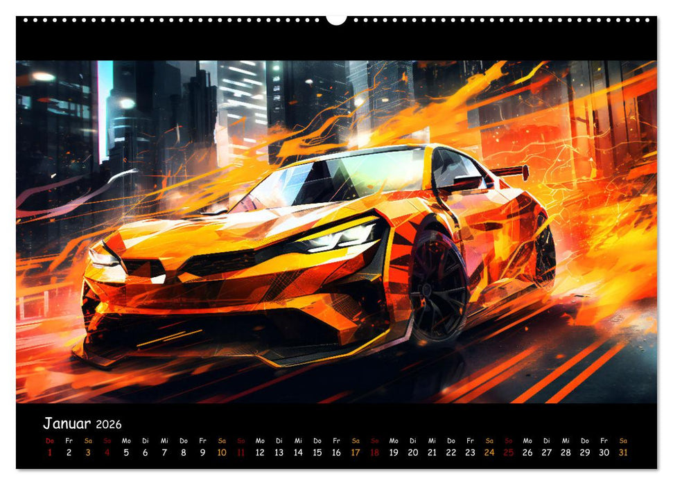 Im Rausch der Geschwindigkeit (CALVENDO Premium Wandkalender 2026)