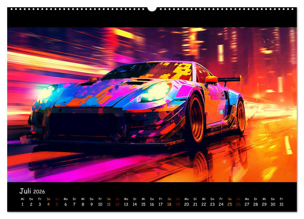 Im Rausch der Geschwindigkeit (CALVENDO Premium Wandkalender 2026)