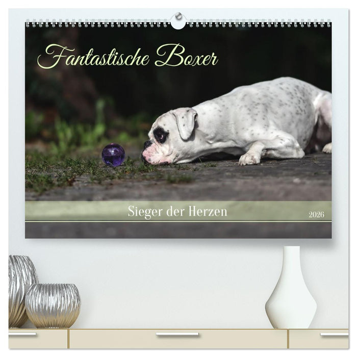 Fantastische Boxer - Sieger der Herzen (CALVENDO Premium Wandkalender 2026)
