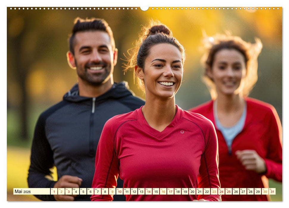 Joggen, gesund laufen (CALVENDO Wandkalender 2026)