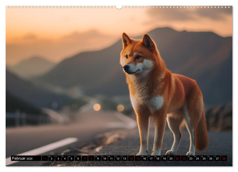 Shiba Inu - Stolz und Anmut (CALVENDO Wandkalender 2026)