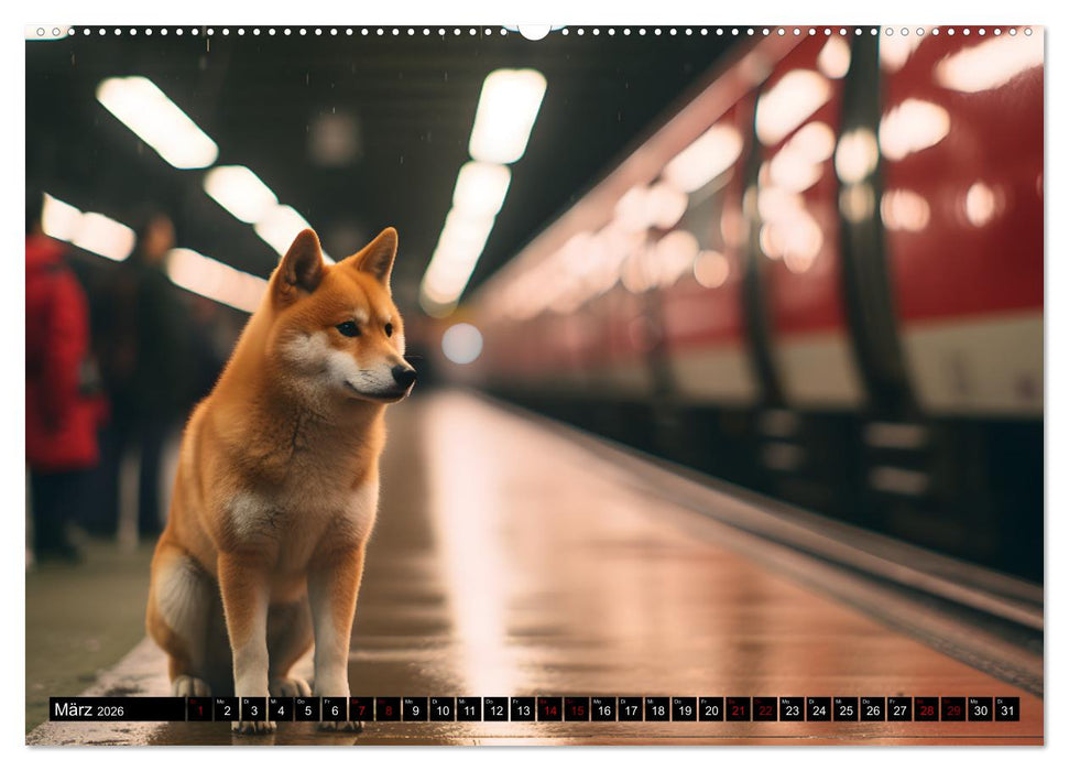 Shiba Inu - Stolz und Anmut (CALVENDO Wandkalender 2026)