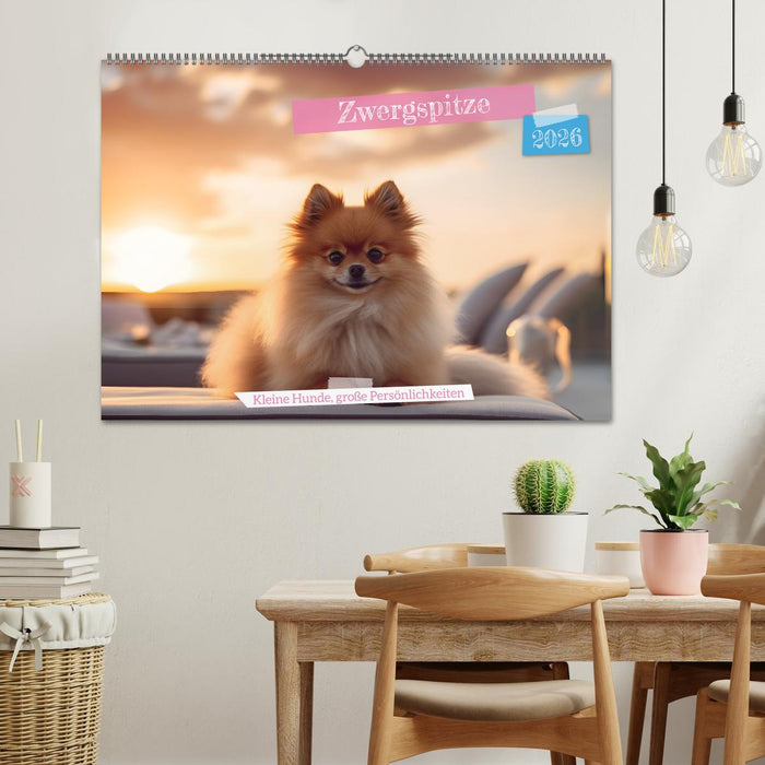 Zwergspitze - kleine Hunde, große Persönlichkeiten (CALVENDO Wandkalender 2026)