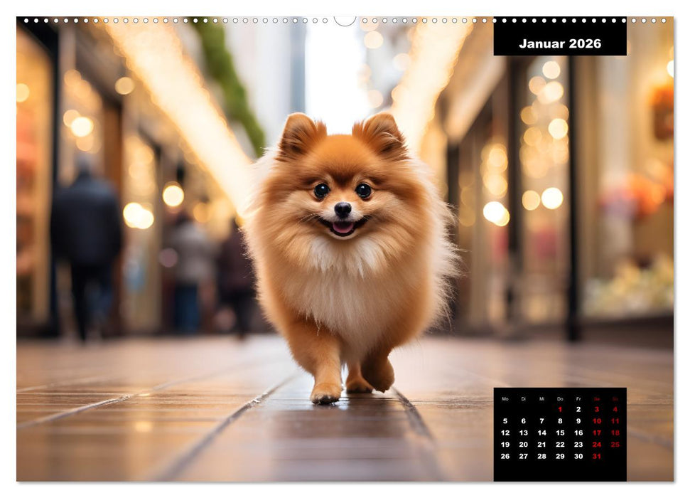 Zwergspitze - kleine Hunde, große Persönlichkeiten (CALVENDO Wandkalender 2026)