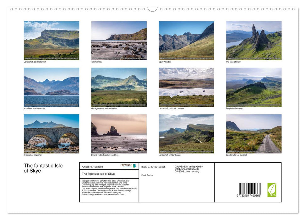 The fantastic Isle of Skye (CALVENDO Premium Wandkalender 2026)