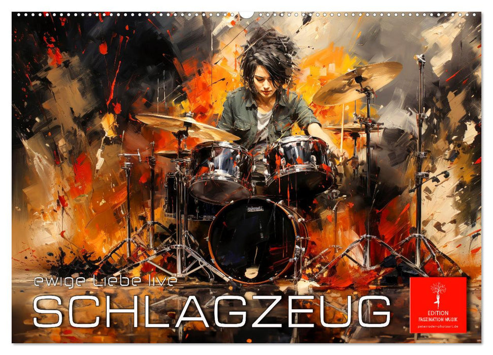 Schlagzeug ewige Liebe live (CALVENDO Wandkalender 2026)