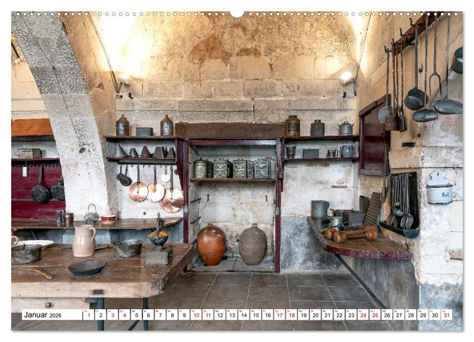 Fürstliche Küchen und Tafeln (CALVENDO Wandkalender 2026)