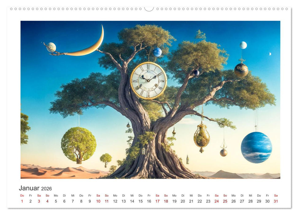 Zeit ist abstrakt (CALVENDO Premium Wandkalender 2026)