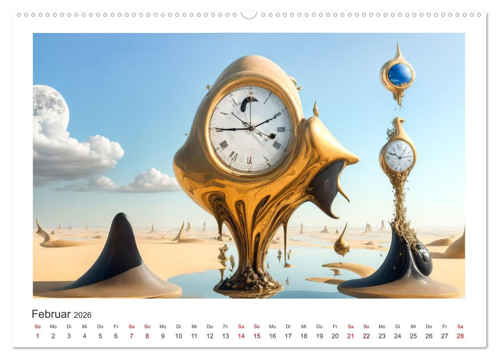 Zeit ist abstrakt (CALVENDO Premium Wandkalender 2026)