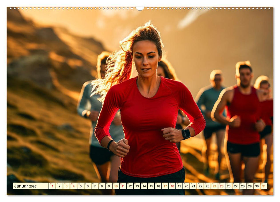 Joggen, gesund laufen (CALVENDO Premium Wandkalender 2026)