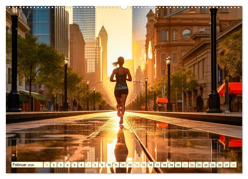 Joggen, gesund laufen (CALVENDO Premium Wandkalender 2026)
