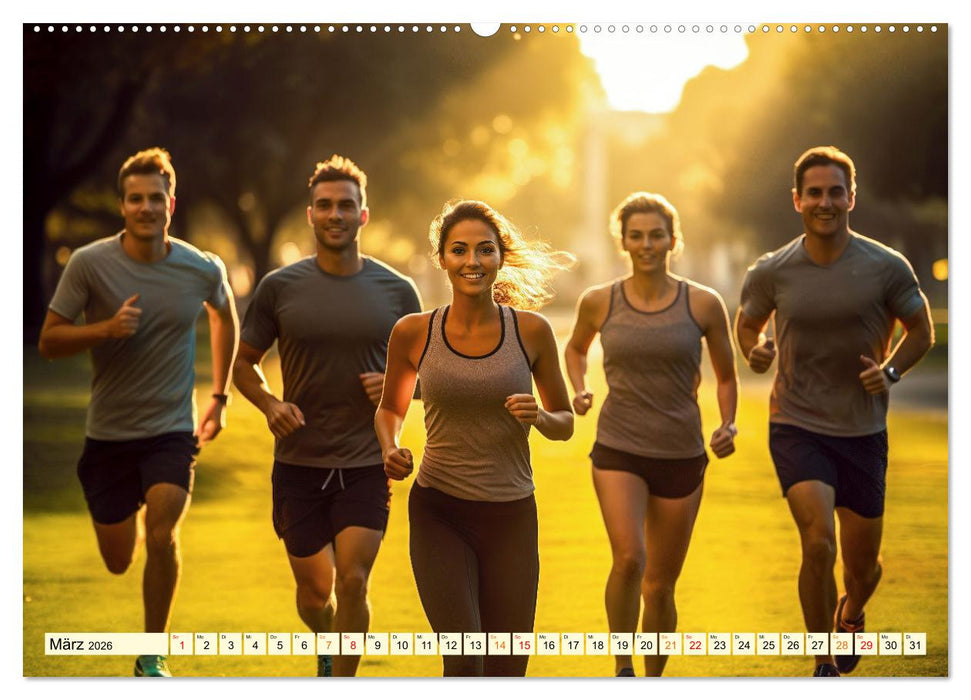 Joggen, gesund laufen (CALVENDO Premium Wandkalender 2026)