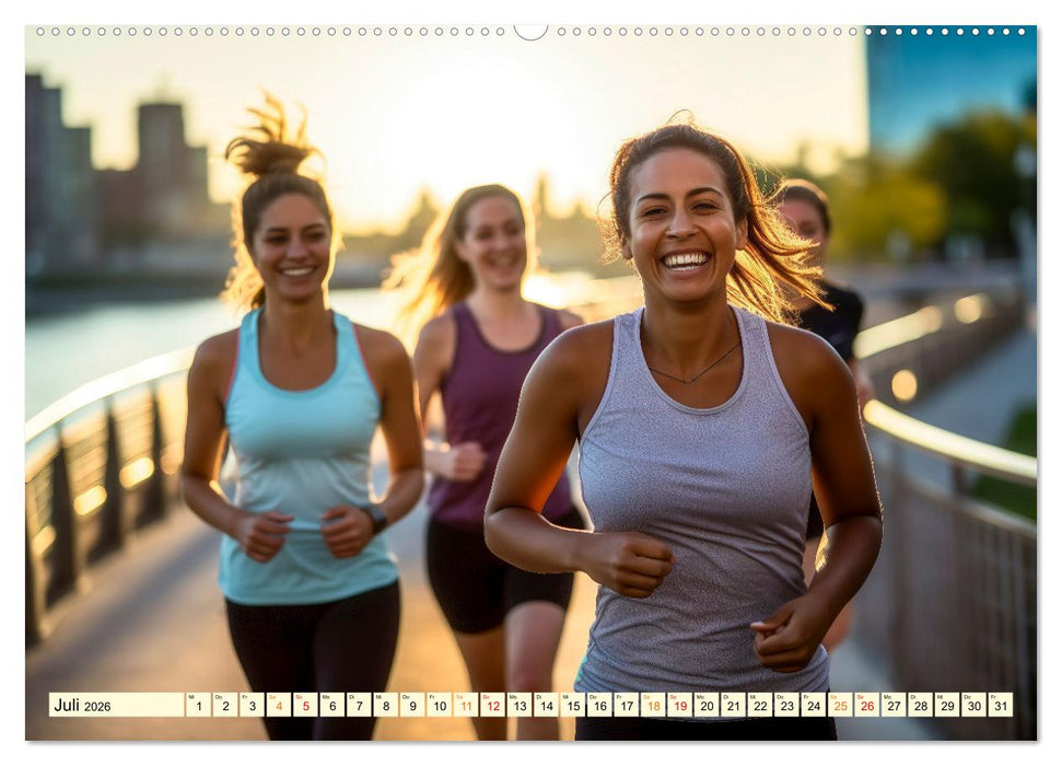 Joggen, gesund laufen (CALVENDO Premium Wandkalender 2026)