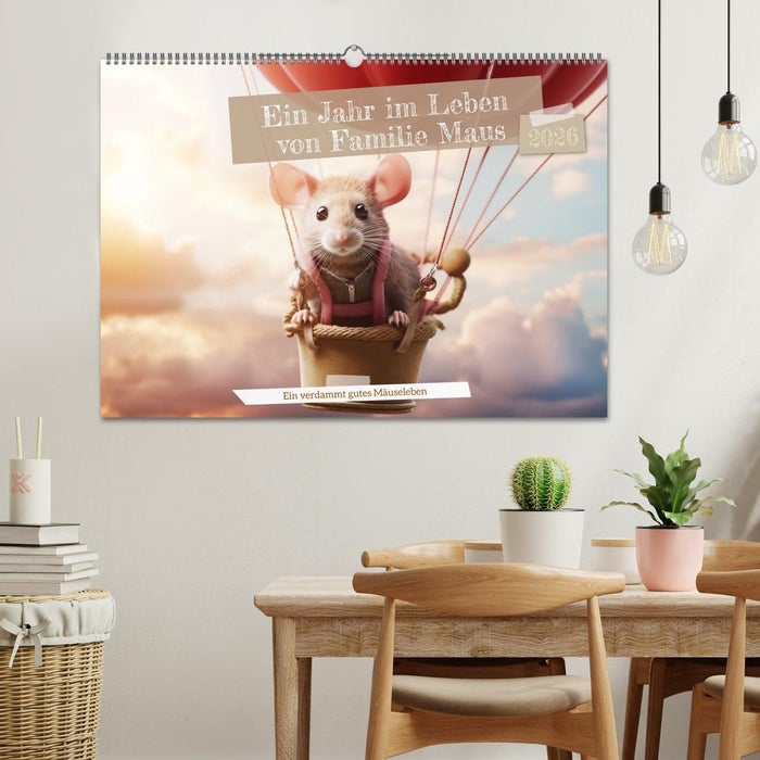 Ein Jahr im Leben von Familie Maus (CALVENDO Wandkalender 2026)