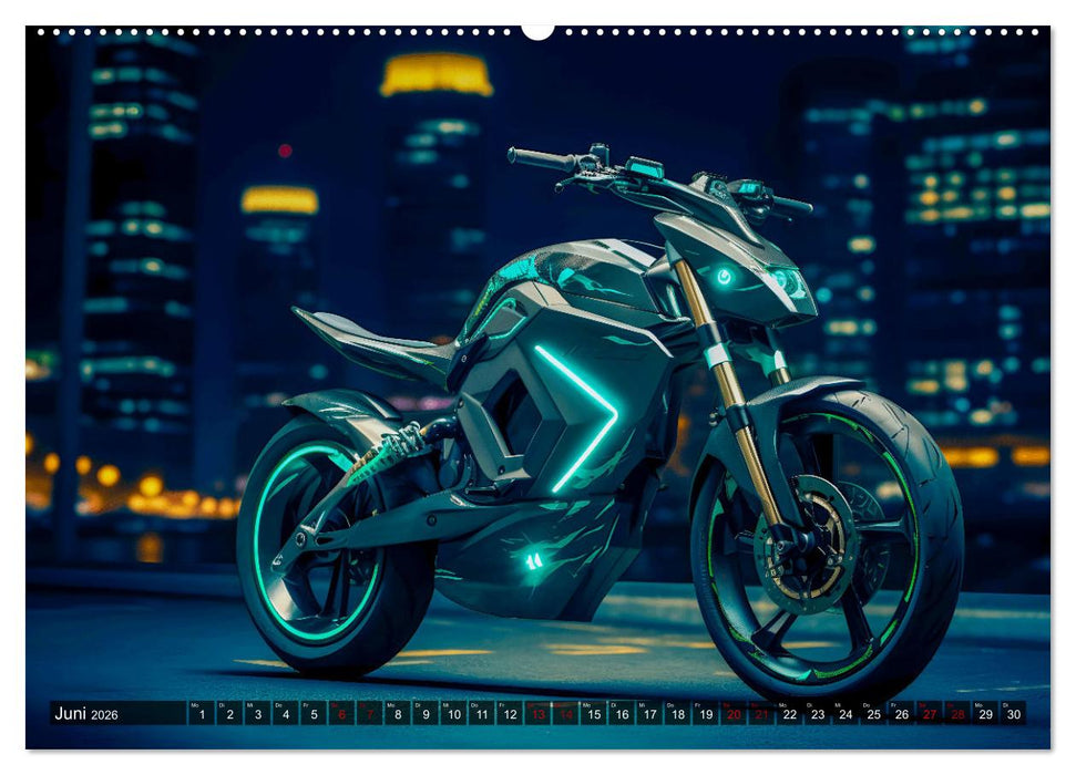 Dream Bikes - Motorräder aus der Zukunft (CALVENDO Premium Wandkalender 2026)