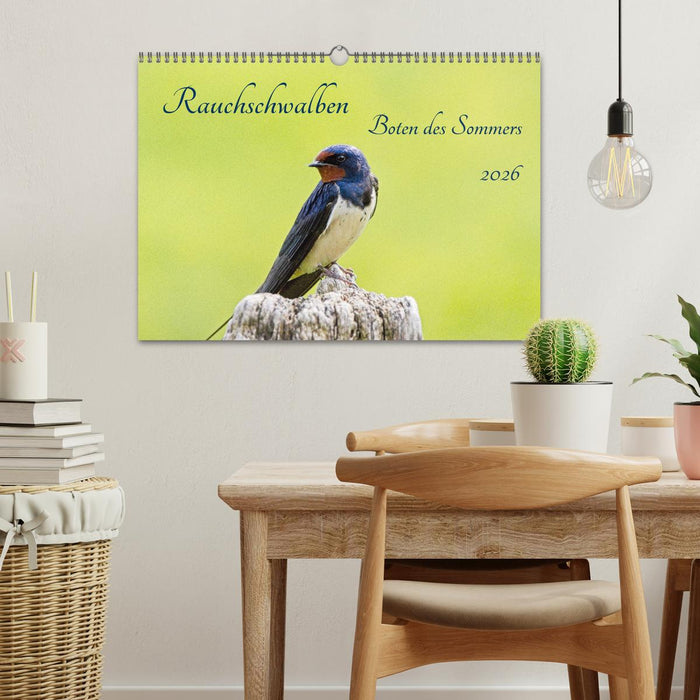 Rauchschwalben - Boten des Sommers (CALVENDO Wandkalender 2026)