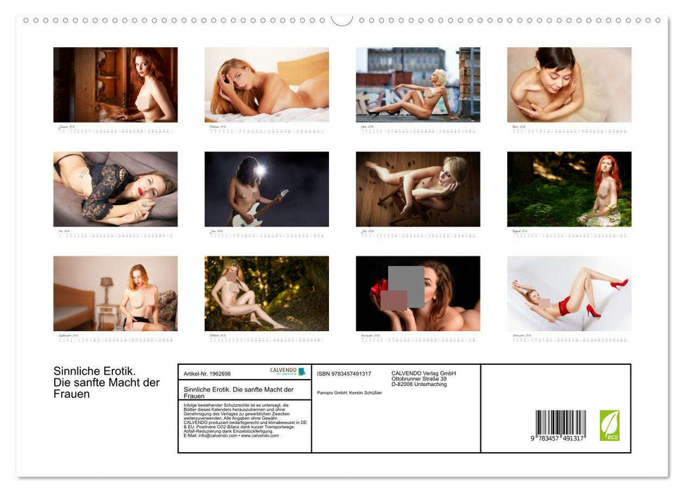 Sinnliche Erotik. Die sanfte Macht der Frauen (CALVENDO Premium Wandkalender 2026)