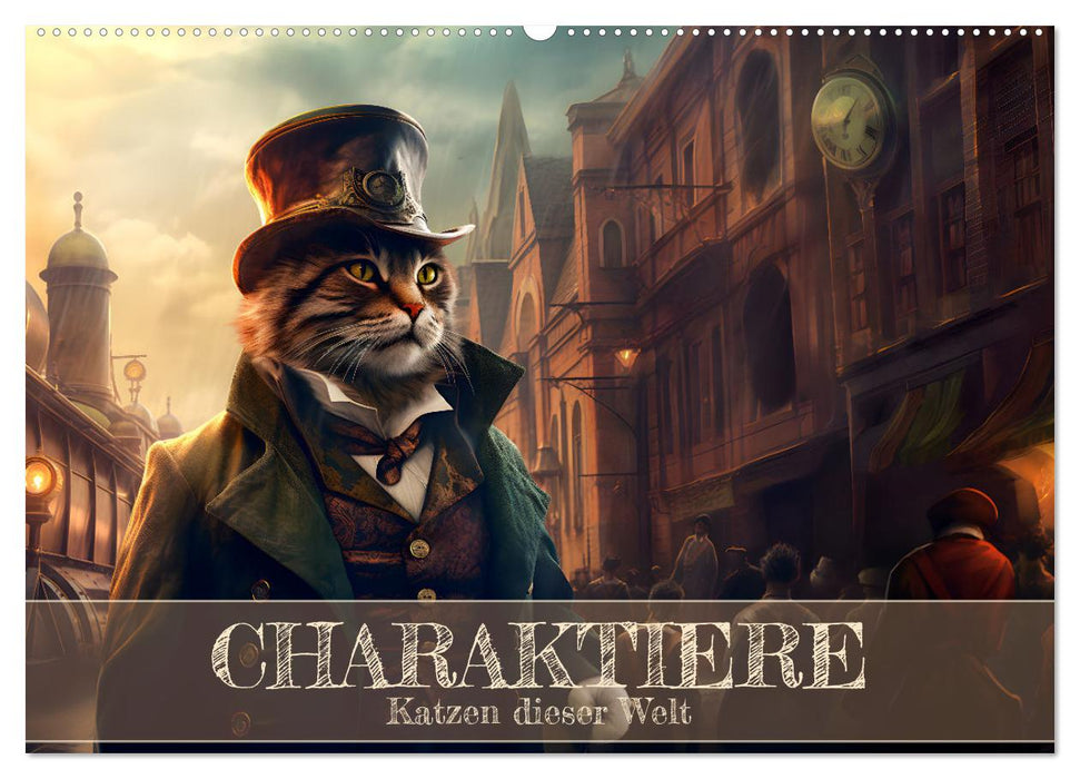 Charaktiere Katzen dieser Welt (CALVENDO Wandkalender 2026)