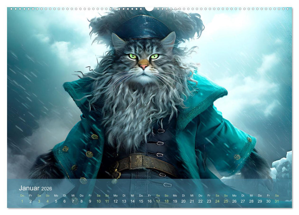 Charaktiere Katzen dieser Welt (CALVENDO Wandkalender 2026)