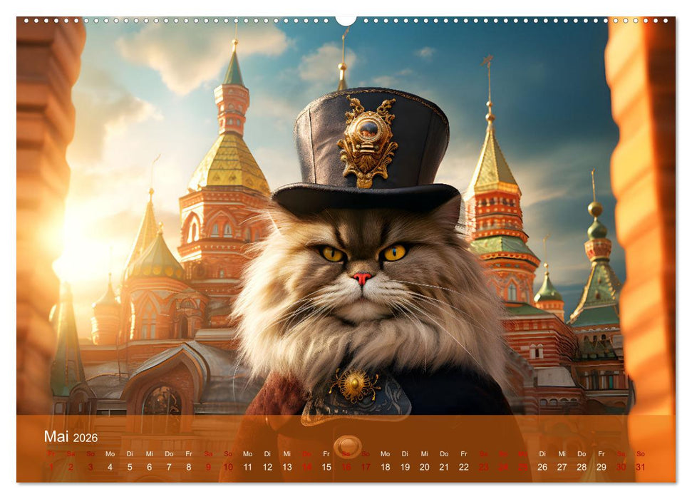 Charaktiere Katzen dieser Welt (CALVENDO Wandkalender 2026)