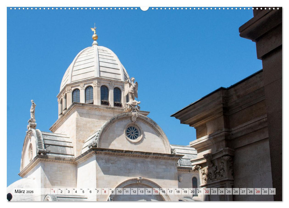 Šibenik - Mittelalterliche Metropole in Kroatien (CALVENDO Wandkalender 2026)