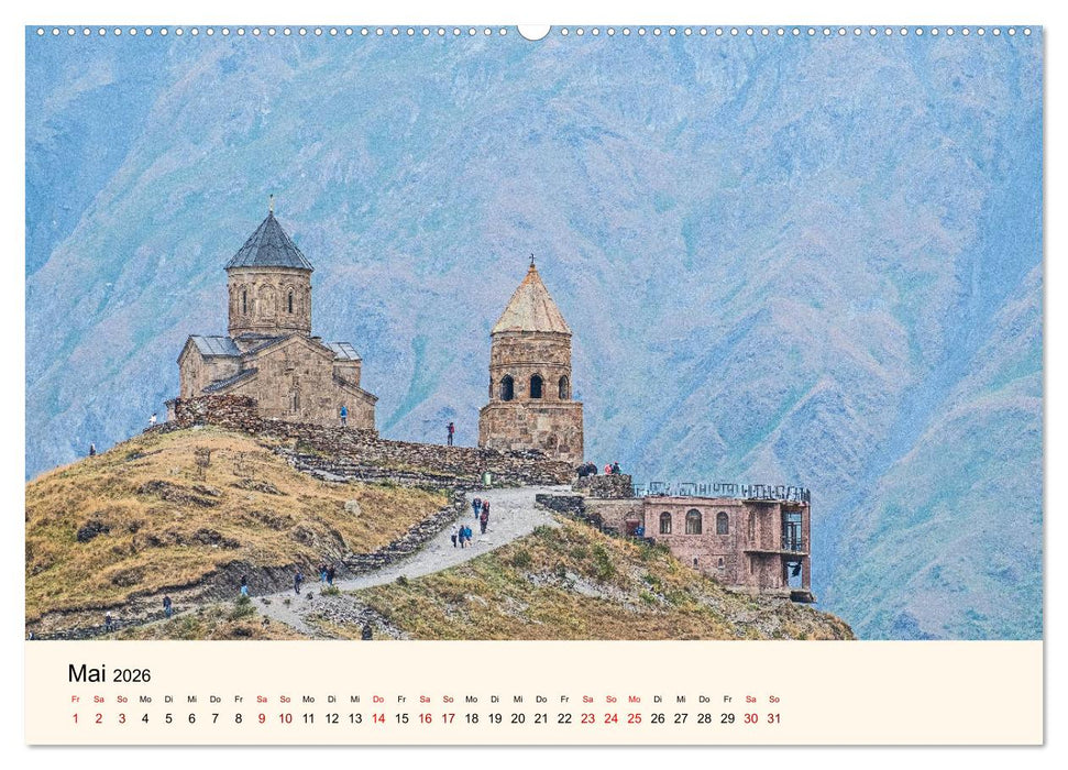 Der Kaukasus - Entdeckungen zwischen Asien und Europa (CALVENDO Premium Wandkalender 2026)