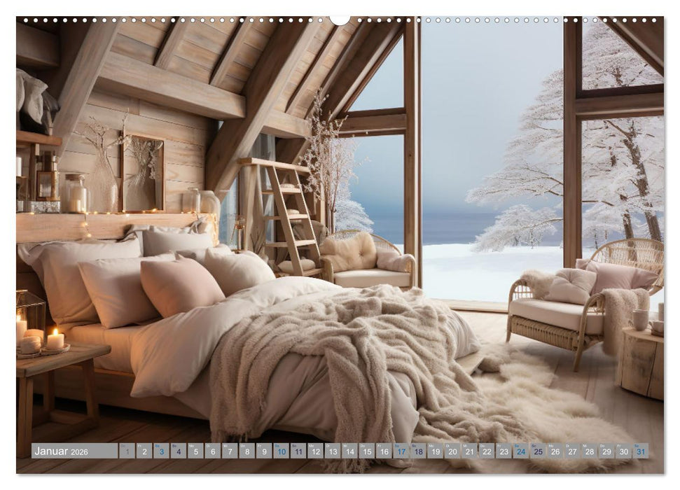 Strandhausidylle (CALVENDO Premium Wandkalender 2026)