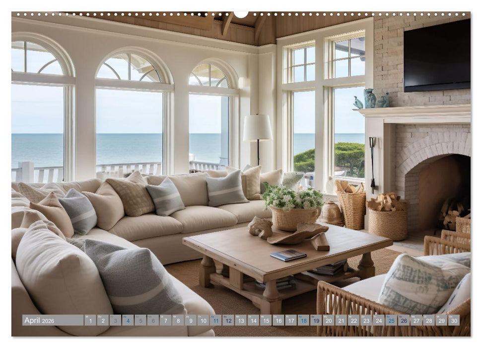 Strandhausidylle (CALVENDO Premium Wandkalender 2026)