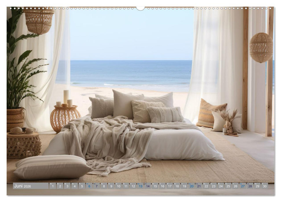 Strandhausidylle (CALVENDO Premium Wandkalender 2026)