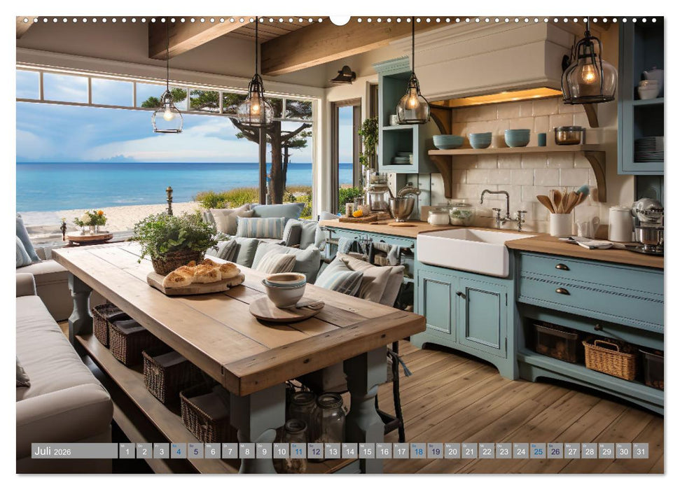 Strandhausidylle (CALVENDO Premium Wandkalender 2026)