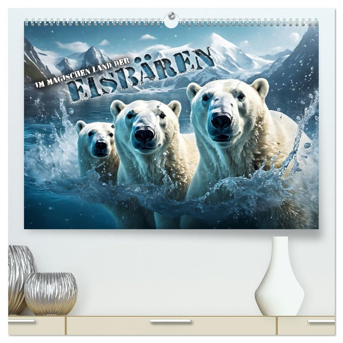 Im magischen Land der Eisbären (CALVENDO Premium Wandkalender 2026)