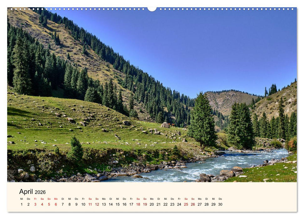 Kirgistan - Traumhafte Landschaften (CALVENDO Premium Wandkalender 2026)