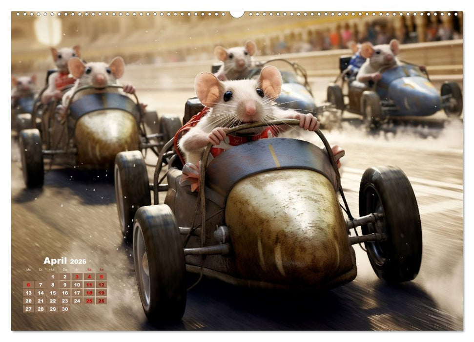 Ein Jahr im Leben von Familie Maus (CALVENDO Premium Wandkalender 2026)