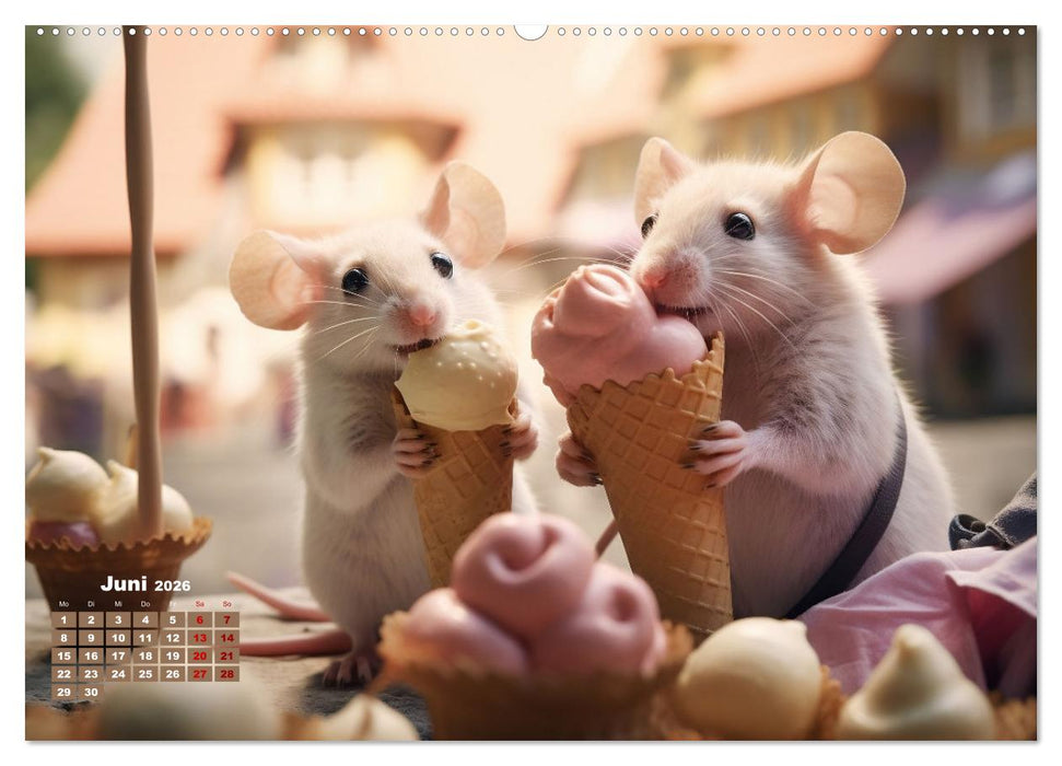 Ein Jahr im Leben von Familie Maus (CALVENDO Premium Wandkalender 2026)