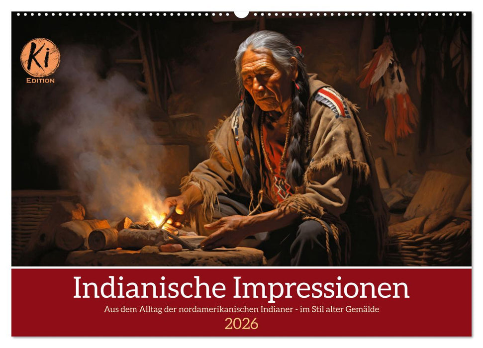 Indianische Impressionen (CALVENDO Wandkalender 2026)