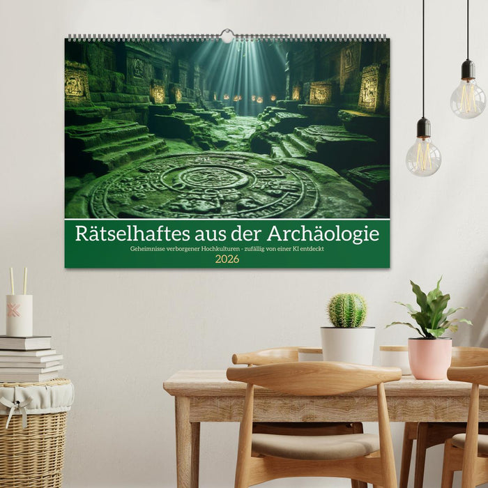 Rätselhaftes aus der Archäologie (CALVENDO Wandkalender 2026)