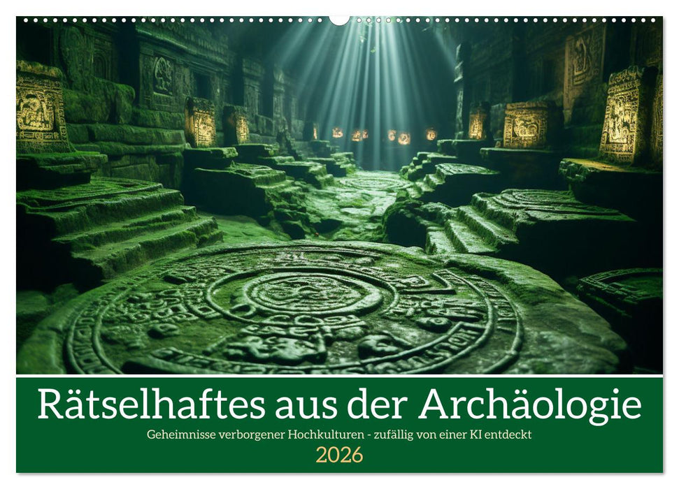 Rätselhaftes aus der Archäologie (CALVENDO Wandkalender 2026)