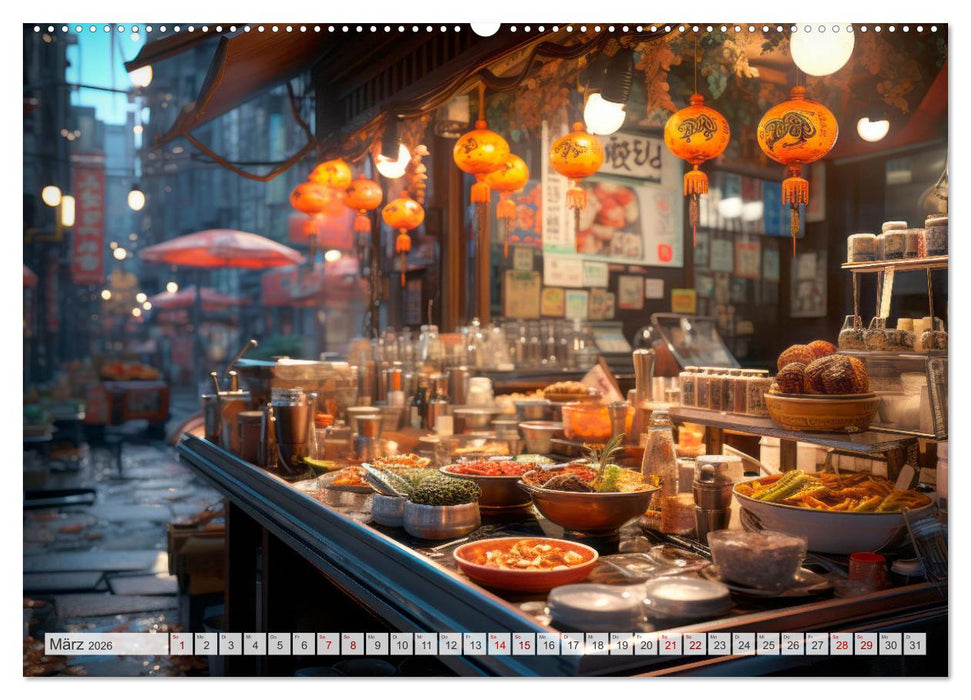STREET FOOD Genuss International (CALVENDO Premium Wandkalender 2026)