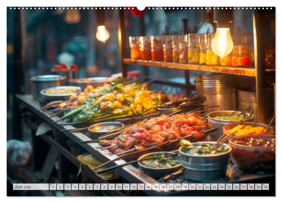 STREET FOOD Genuss International (CALVENDO Premium Wandkalender 2026)